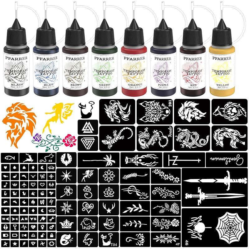 Mi experiencia con el kit de tatuaje temporal de 8 tintas.