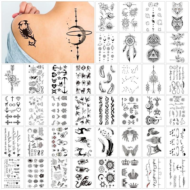 Mi opinión sobre los tatuajes temporales negros de 40 hojas.